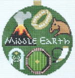 Mopsey Designs - The Book Canvas - Middle Earth